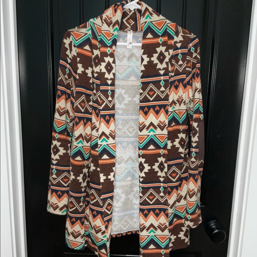 Tribal Print Cardigan